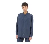 Oversized Work Shirt with Perforated Panel - male - Dickies - Casual Shirts - Blue - XS - Shirts XS