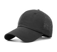 Oversized XXL XL Men's Basebal Cap Waterproof Quick Drying Large Hat Mesh Big Head Hats Adjustable Running Hat, Black, XXL