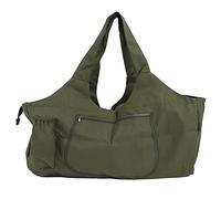 Oversized Yoga Bag Military Green Canvas Large Storage Travel Fitness Shoulder Bag for Yoga Enthusiasts Travelers and Fitness Lovers
