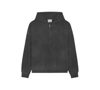 Oversized zip-up hoodie Colorful Standard Organic faded black Black M