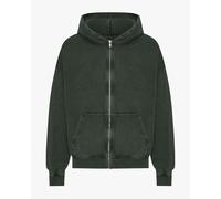 Oversized zip-up hoodie Colorful Standard Organic midnight forest Vert M