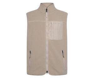 Oversized zip-up sleeveless fleece KnowledgeCotton Apparel Gris XL