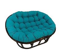 OversizedChair Cushions Waterproof Egg Chair Pads Double-Sided Blue 170cm x 120cm Outdoor Ties for Comfort & Style Perfect for Patio & Garden