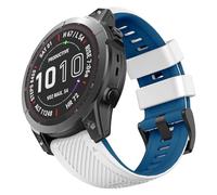 OVERSTEP 22mm Silicone Watch Band for Garmin Fenix 7/6/5, Epix Pro 47mm, MARQ Aviator, Quatix 5 - Sport Strap Compatible With GPS Models