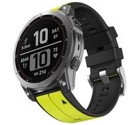 OVERSTEP Compatible for Garmin Fenix 7s,20mm Width Soft Silicone Replacement Band Watch Strap for Fenix 7s Pro/Fenix 7s Solar/Fenix 6s Pro/Fenix 6s/Fenix 5s/Fenix 5s Plus, Green Black