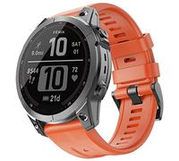 OVERSTEP Compatible for Garmin Fenix 7X Strap, 26mm Wide Soft Silicone Replacement Strap for Garmin Fenix 7X/Fenix 5X/Fenix 5X Plus/Fenix 6X/Fenix 6X Pro/Fenix 3/HR/Descent MK1/D2 Delta PX/D2 Charlie