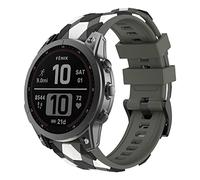 OVERSTEP Compatible for Garmin Fenix 7X Strap, 26mm Wide Soft Silicone Replacement Strap for Garmin Fenix 7X/Fenix 5X/Fenix 5X Plus/Fenix 6X/Fenix 6X Pro/Fenix 3/HR/Descent MK1