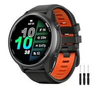 OVERSTEP Watch Bands for Garmin Forerunner 970 965 955 945 935, 22mm Silicone Replacement Strap for Descent G1/G1 Solar