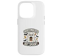 Overstimulated But Spooky Funny Halloween Ghost Case for iPhone 14 Pro