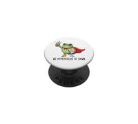 Overstimulated Introvert Frog We Hyperfocus at Dawn PopSockets Adhesive PopGrip