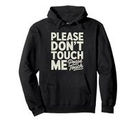 Overstimulated Mom Do Not Touch Talk Funny Boundary Humor Pullover Hoodie