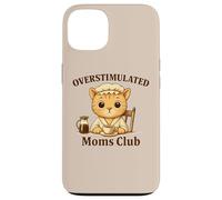 Overstimulated Moms Club Cute Cat Coffee n Tea Lover Case for iPhone 13