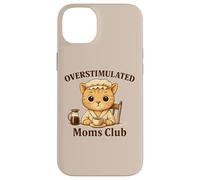 Overstimulated Moms Club Cute Cat Coffee n Tea Lover Case for iPhone 14 Plus