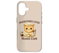 Overstimulated Moms Club Cute Cat Coffee n Tea Lover Case for iPhone 17