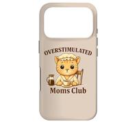Overstimulated Moms Club Cute Cat Coffee n Tea Lover Case for iPhone 17 Pro