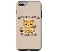 Overstimulated Moms Club Cute Cat Coffee n Tea Lover Case for iPhone 7 Plus/8 Plus