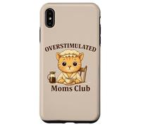 Overstimulated Moms Club Cute Cat Coffee n Tea Lover Case for iPhone XS Max