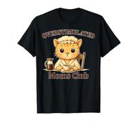 Overstimulated Moms Club Cute Cat Coffee n Tea Lover T-Shirt