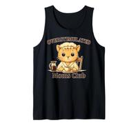 Overstimulated Moms Club Cute Cat Coffee n Tea Lover Tank Top