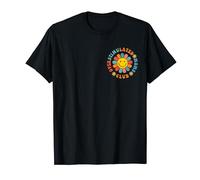 Overstimulated Moms Club Funny Saying Groovy Two Sided Print T-Shirt