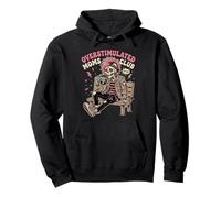 Overstimulated Moms Club Neurodivergent Mom Mental Health Pullover Hoodie