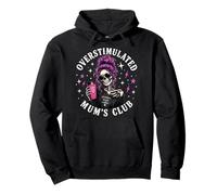 Overstimulated mums club neurodivergent mother coffee lover Pullover Hoodie