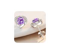 Overstock+Ltems+Clearance Earrings for Women Studs 925 Sterling Silver Big+ Spring+Deals Silver Stud Earrings for Women My+Orders Hypoallergenic Valentine's Day Jewelry 2-B