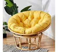 Overstuffed Round Chair Cushion - Thick Soft Seat Pad for Hanging Egg Swing & Rocking Chairs - Ideal Indoor/Outdoor Comfort & Support