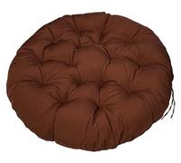 Overstuffed Waterproof Chair Cushion 40 180cm Round Swing Pad for Garden Terrace Removable & Washable Light Brown 130x130cm Size Cozy Outdoor Seating.