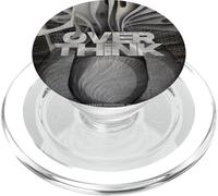 Overthink - Black & White PopSockets PopGrip for MagSafe