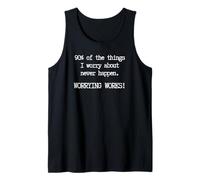 Overthink This, Funny Overthinking Anxiety - Worrying Works Tank Top