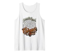 Overthinker Anxiety Overthinking in Cursive Tank Top
