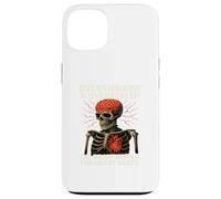 Overthinker Overfeeler Skeleton Burning Brain Beating Heart Case for iPhone 13