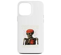 Overthinker Overfeeler Skeleton Burning Brain Beating Heart Case for iPhone 13 Pro Max