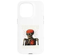 Overthinker Overfeeler Skeleton Burning Brain Beating Heart Case for iPhone 15 Pro