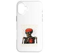 Overthinker Overfeeler Skeleton Burning Brain Beating Heart Case for iPhone 16 Plus