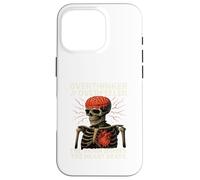 Overthinker Overfeeler Skeleton Burning Brain Beating Heart Case for iPhone 16 Pro