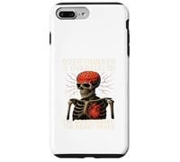 Overthinker Overfeeler Skeleton Burning Brain Beating Heart Case for iPhone 7 Plus/8 Plus