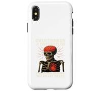 Overthinker Overfeeler Skeleton Burning Brain Beating Heart Case for iPhone X/XS