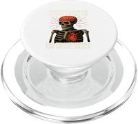 Overthinker Overfeeler Skeleton Burning Brain Beating Heart PopSockets PopGrip for MagSafe