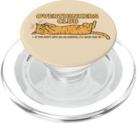 Overthinkers Club Anxious Cat Funny Humor PopSockets PopGrip for MagSafe