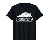 Overthinking And Also Hungry I Womens Cat T-Shirt