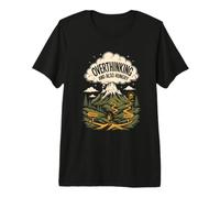Overthinking and Also Hungry Thoughts Snacks Hangry Hiker Premium T-Shirt