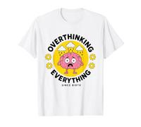 Overthinking Anxiety Worrying Introvert Shy Overthink Value Graphic T-Shirt, Men, White, M