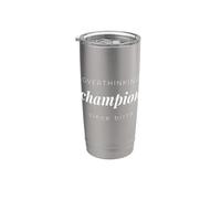 Overthinking Champion Since Birth Funny Introvert Quote Stainless Steel Insulated Tumbler