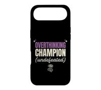 Overthinking Champion Undefeated Funny Sarcastic Gift Case for iPhone Air
