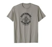 Overthinking Department Funny Retro Brain Est Since Birth T-Shirt