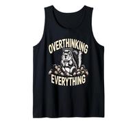 Overthinking Everything Funny Anxious Squirrel Tank Top