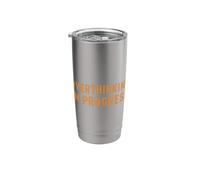 Overthinking in Progress Worrier Introvert Funny Anxiety Stainless Steel Insulated Tumbler