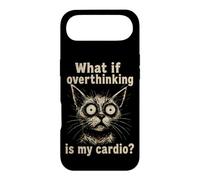 Overthinking Is My Cardio Funny Anxious Cat Humor Anxiety Case for iPhone Air